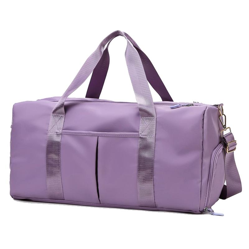 20200 Large Capacity Waterproof Sports Fitness Messenger Bag, Size: L (Taro Purple)