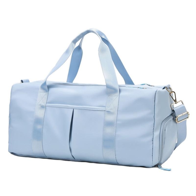 20200 Large Capacity Waterproof Sports Fitness Messenger Bag, Size: L (Light Blue)