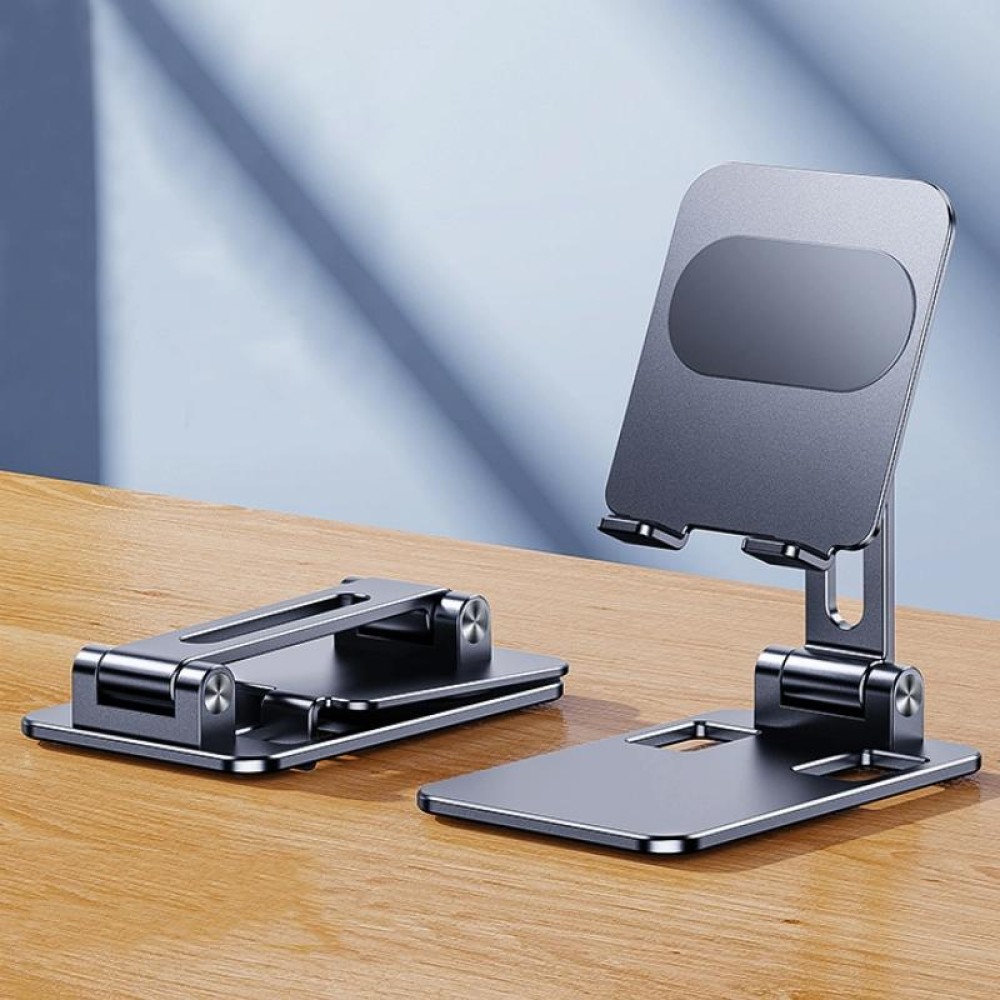 Portable Mobile Phone Tablet Desktop Stand, Color: All Metal Gray