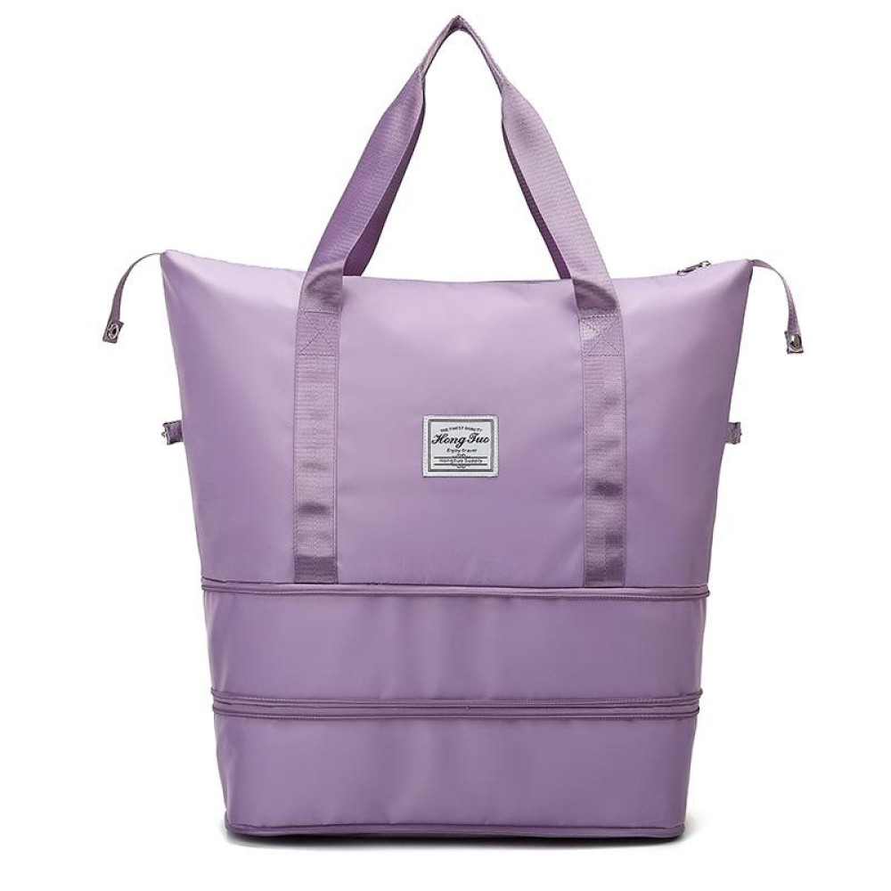 HT-224 Large Capacity Expandable Waterproof Sports Fitness Bag(Taro Purple)
