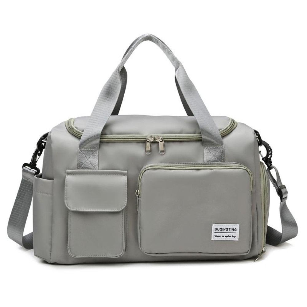 B-X336 Large Capacity Waterproof Travel Gym Bag Luggage Bag, Size: S(Light Grey)