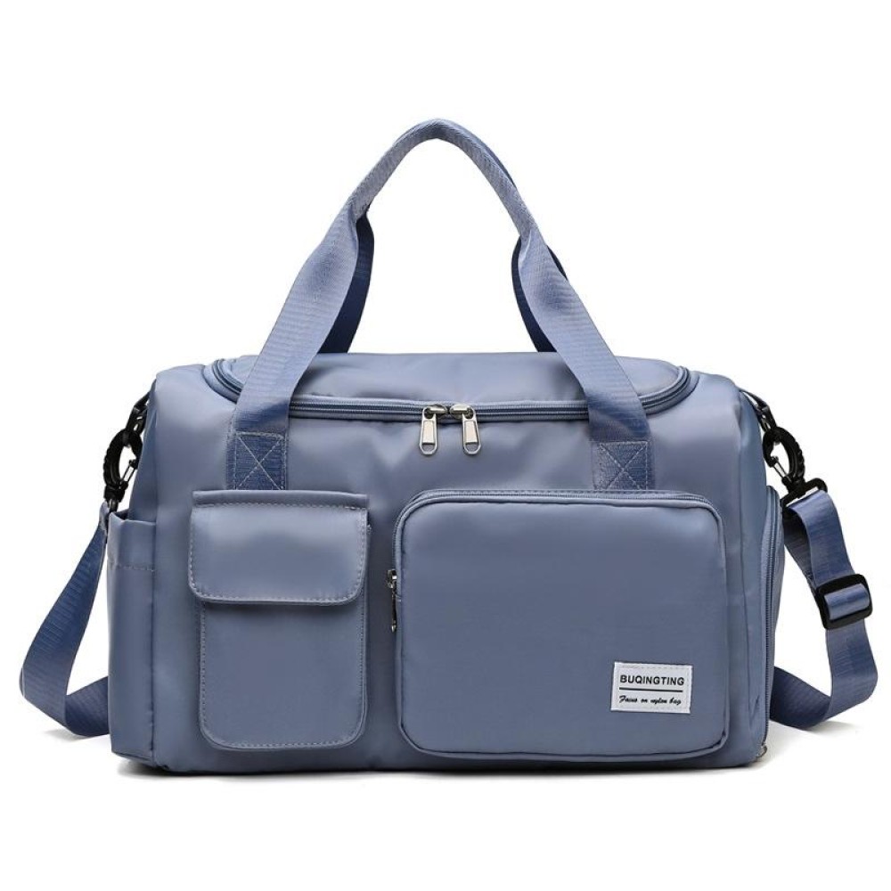 B-X336 Large Capacity Waterproof Travel Gym Bag Luggage Bag, Size: S(Fog Blue)