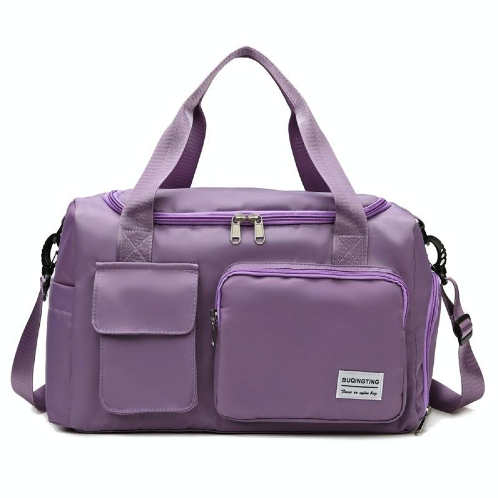 B-X336 Large Capacity Waterproof Travel Gym Bag Luggage Bag, Size: S(Light Purple)