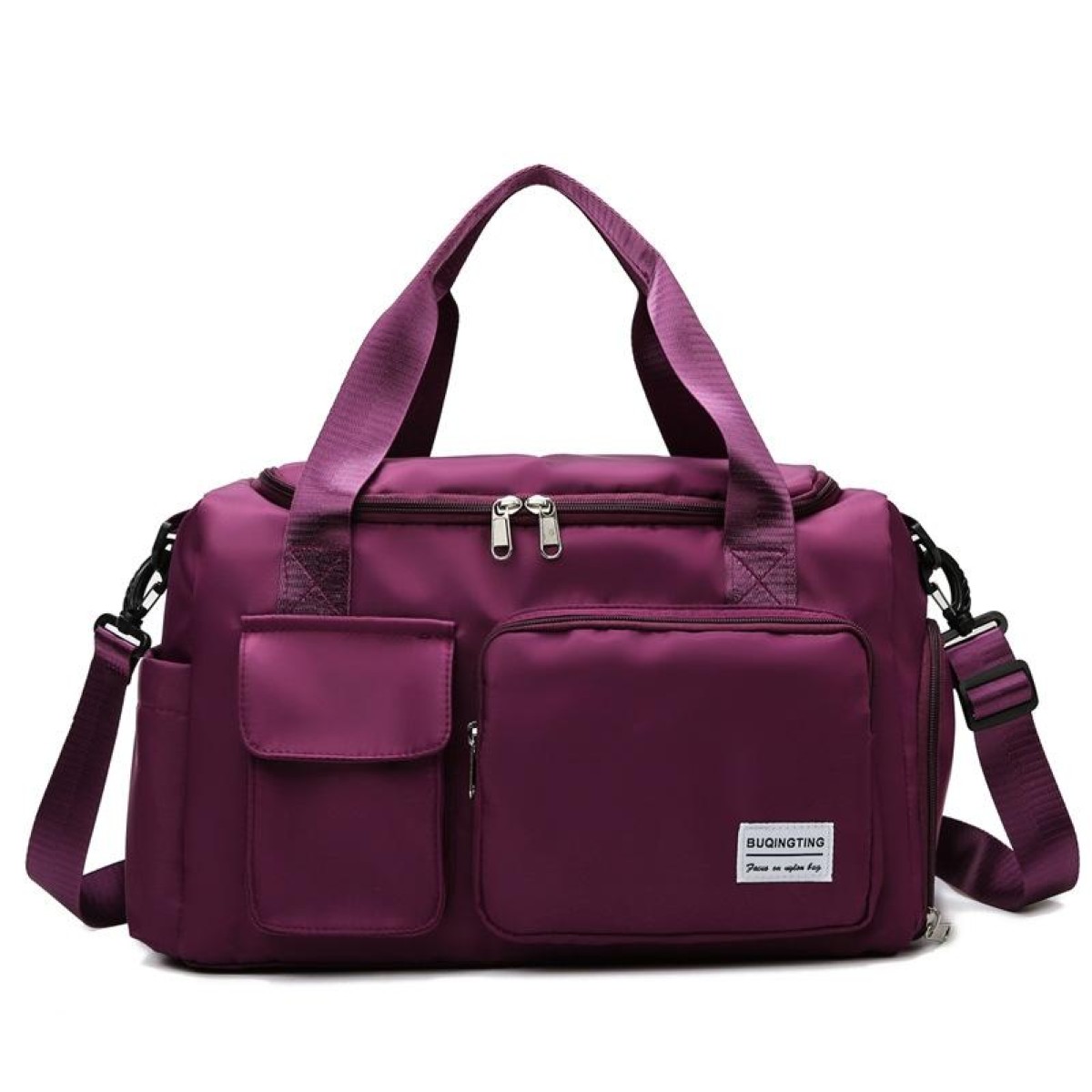 B-X336 Large Capacity Waterproof Travel Gym Bag Luggage Bag, Size: S(Purple Red)