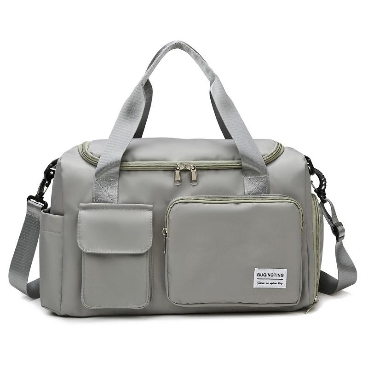 B-X336 Large Capacity Waterproof Travel Gym Bag Luggage Bag, Size: L(Light Grey)