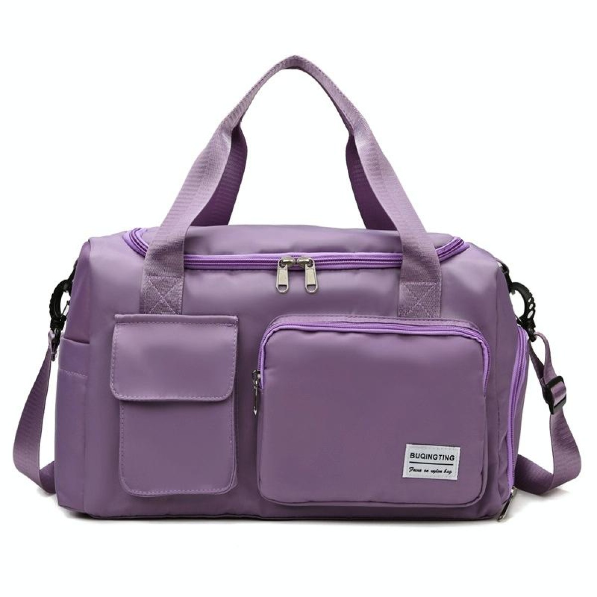 B-X336 Large Capacity Waterproof Travel Gym Bag Luggage Bag, Size: L(Light Purple)