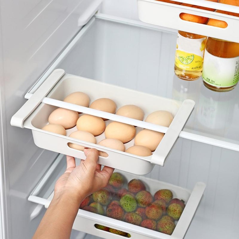 Refrigerator Drawing Egg Fruit Vegetable Storage Box(26x18x5cm)