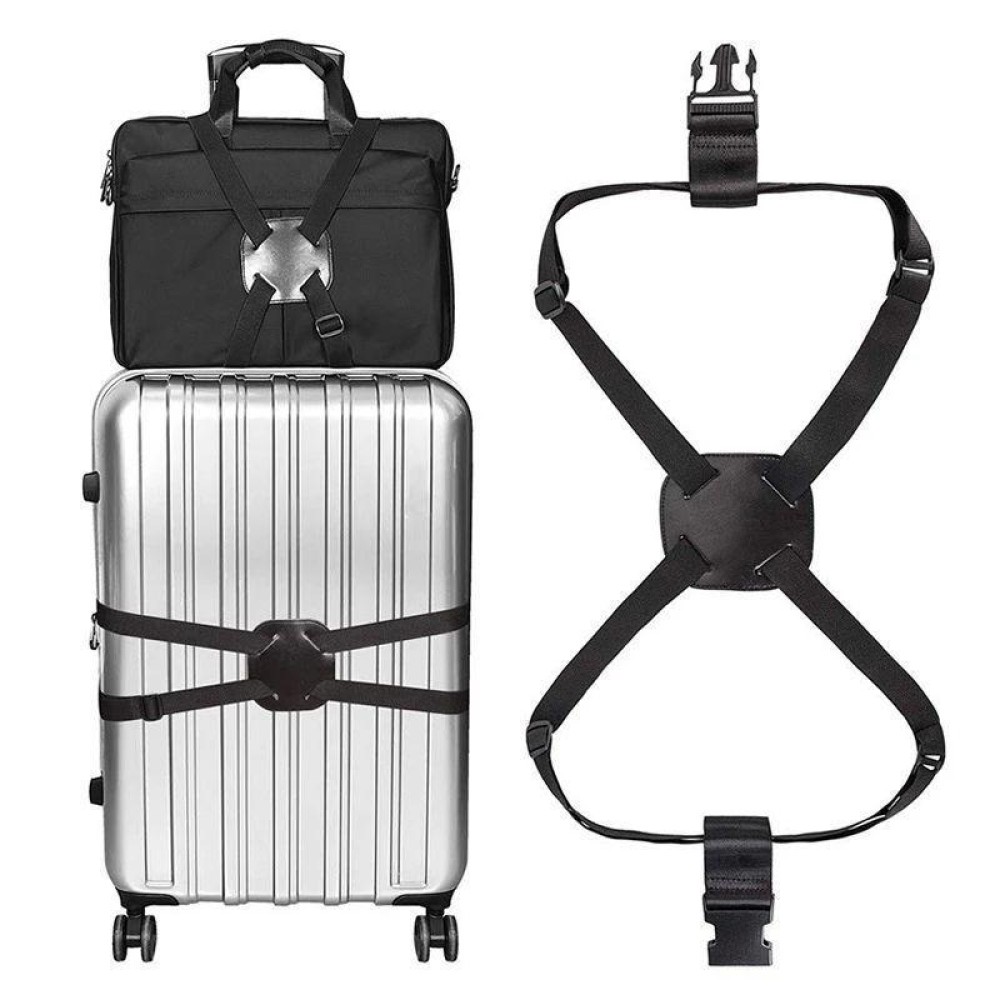 Multifunctional Luggage Cross Elastic Strap(Black)