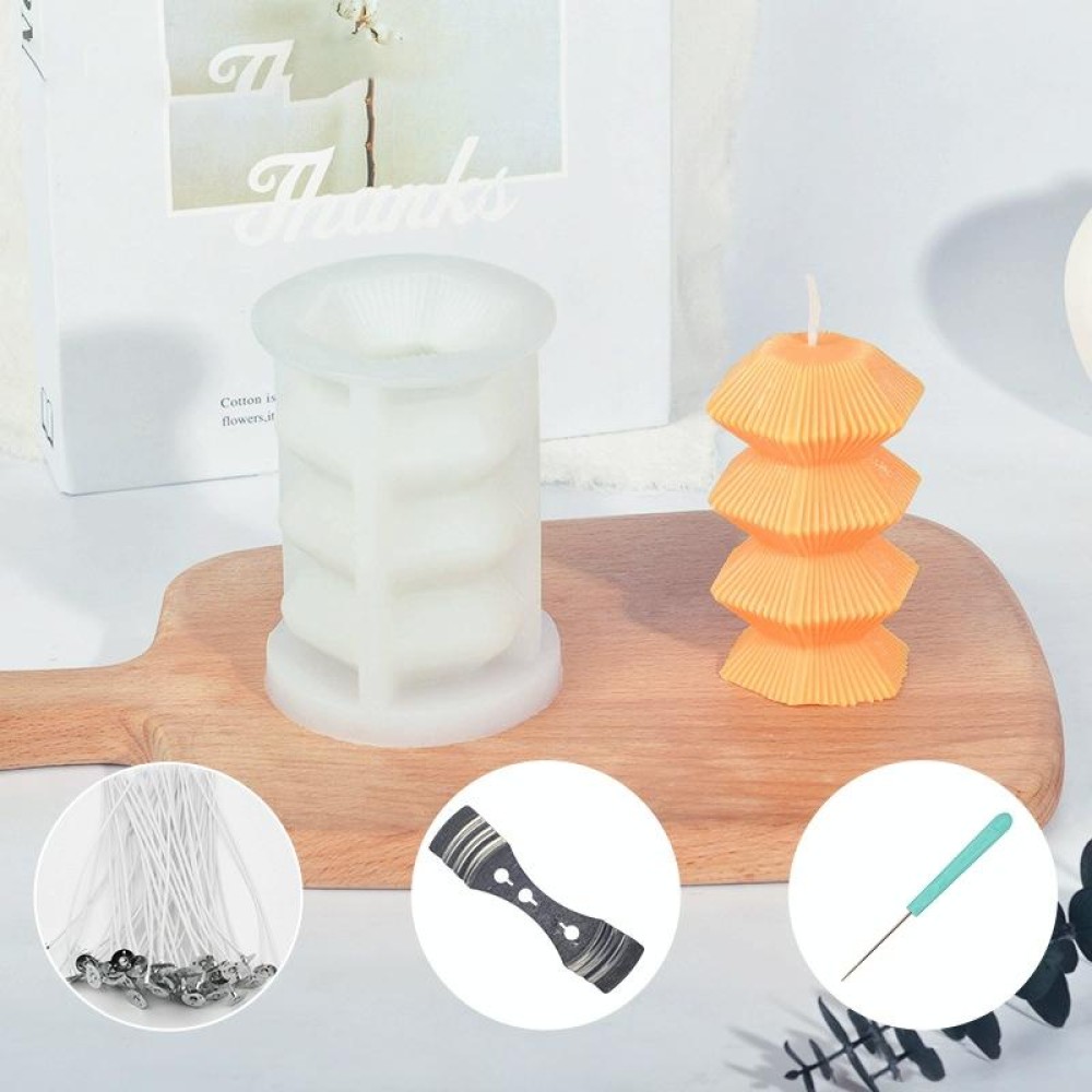 Geometric Scented Candle Silicone Mold, Specification: LZ-394+Tool Set