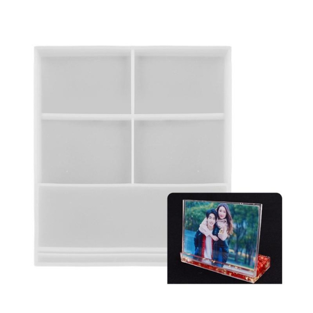 Heart-shaped Square Photo Frame Display DIY Silicone Mould, Spec: S (Rectangle)