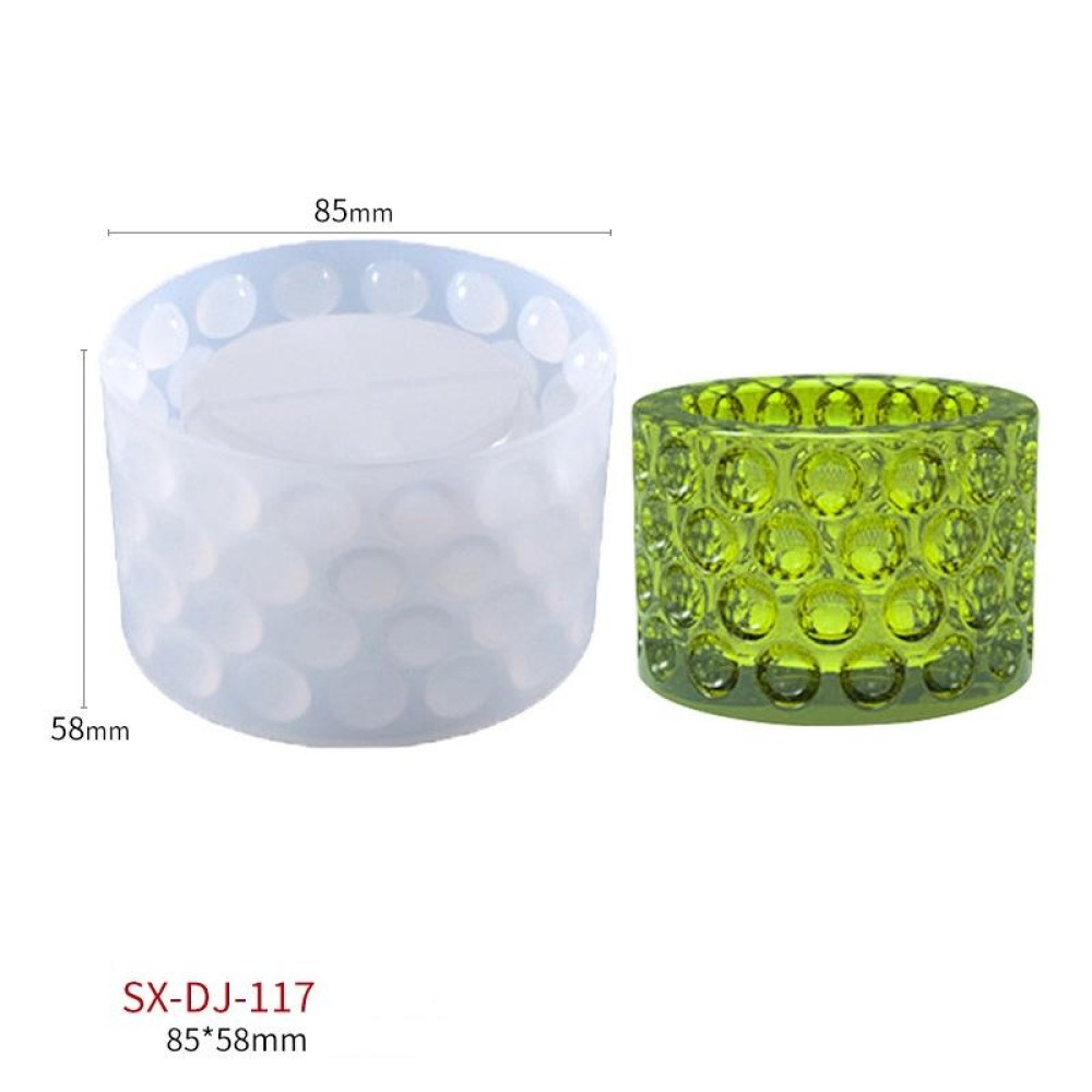 DIY Polka Dot Storage Box Crystal Ashtray Silicone Mold, Specification: DJ-117