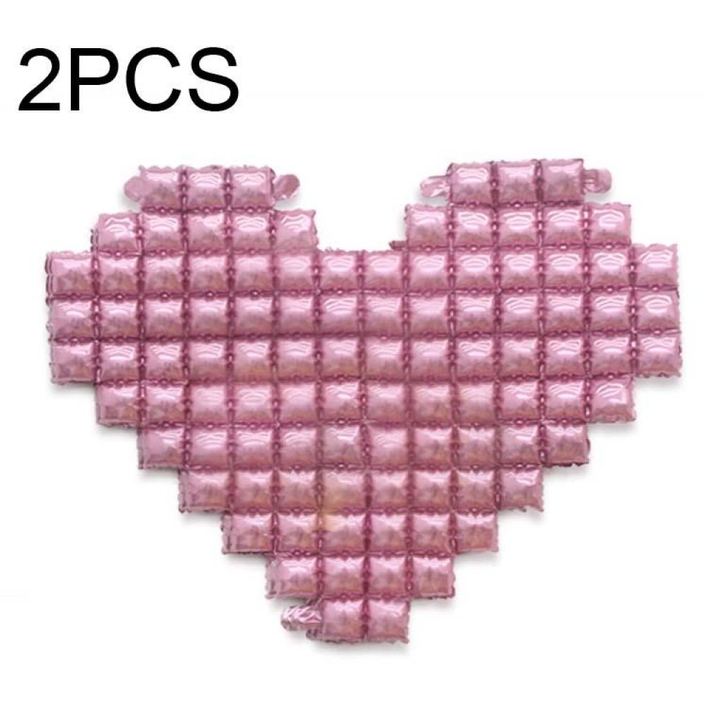 2 PCS Love Shape Background Wall Balloon Confession Wedding Decoration Balloon(Pearl Pink)