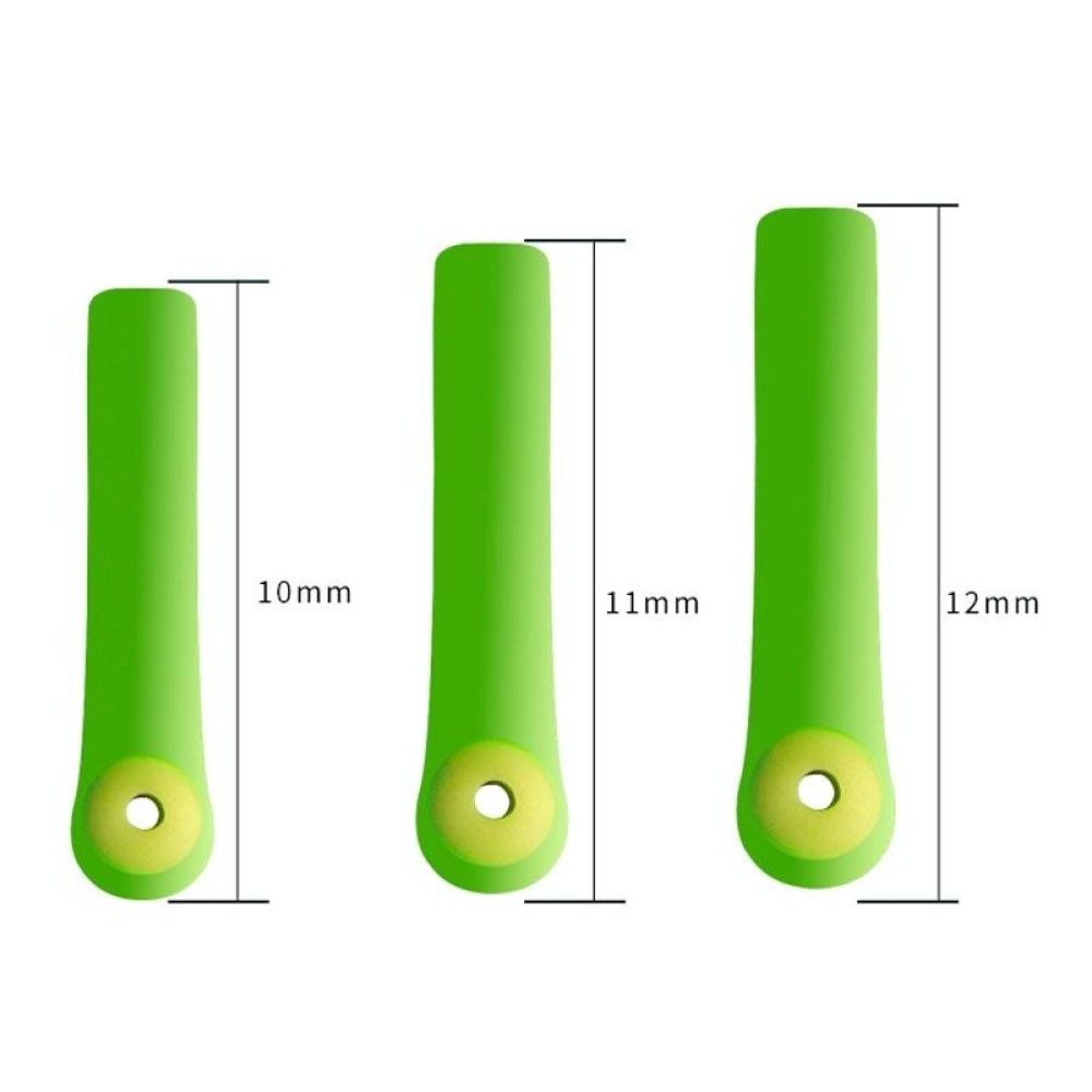 100 PCS SXP01 Dual CoreSilicone Floating Seat Fishing Accessories, Size: Small(Fruit Green)