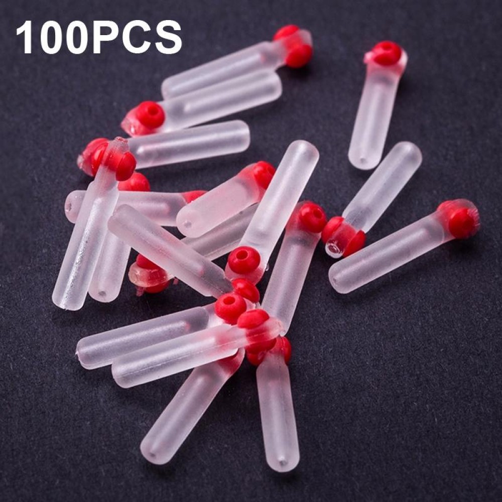 100 PCS SXP01 Dual CoreSilicone Floating Seat Fishing Accessories, Size: Small(Transparent)
