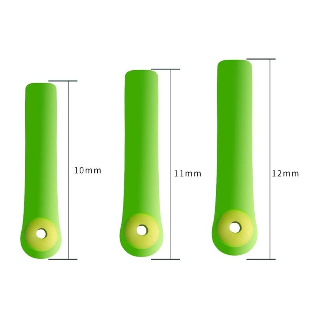 100 PCS SXP01 Dual CoreSilicone Floating Seat Fishing Accessories, Size: Large(Fruit Green)