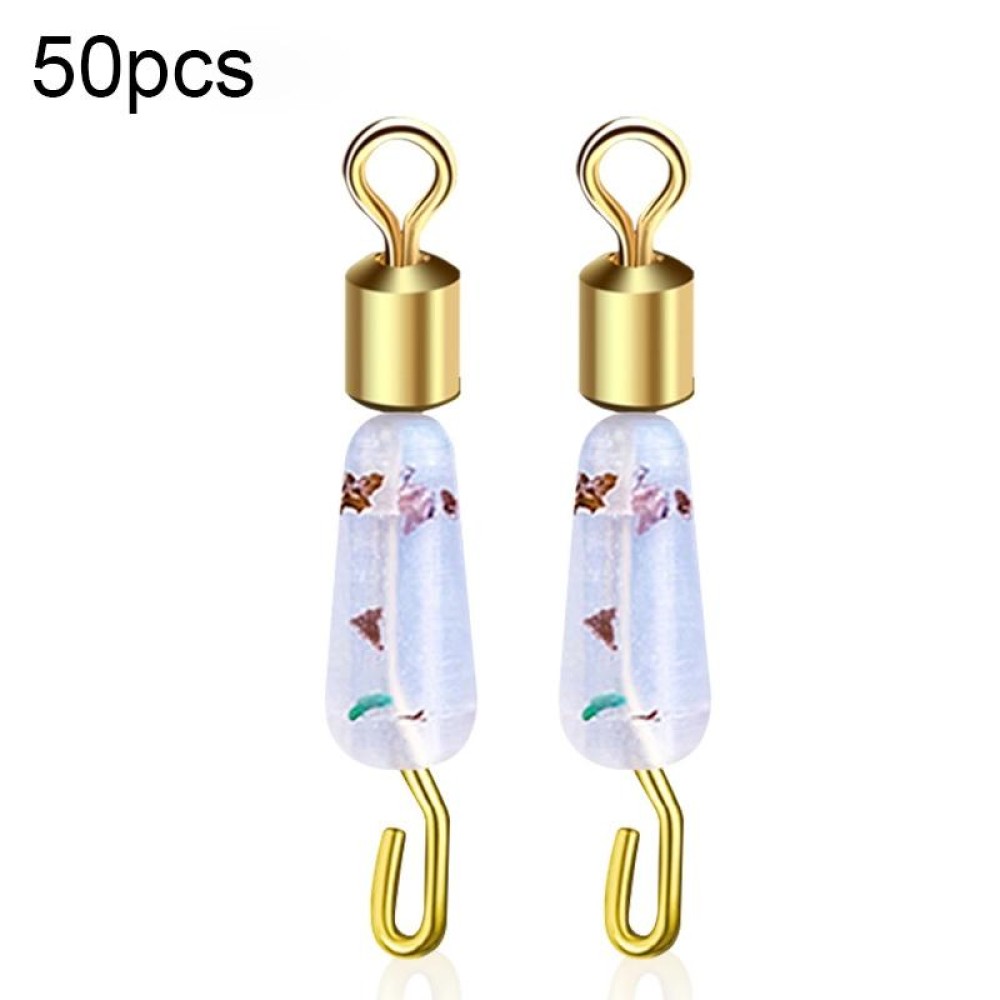 50 PCS HS-052 Silicone Eight-Shaped Ring Connector, Specification: Small(Gold Plated)