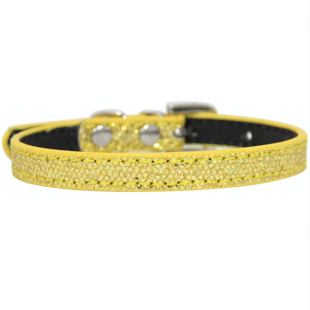 2.5 x 50cm Glitter Diamond Cat Neck Collar Decorative Supplies, Color: No Diamond Golden