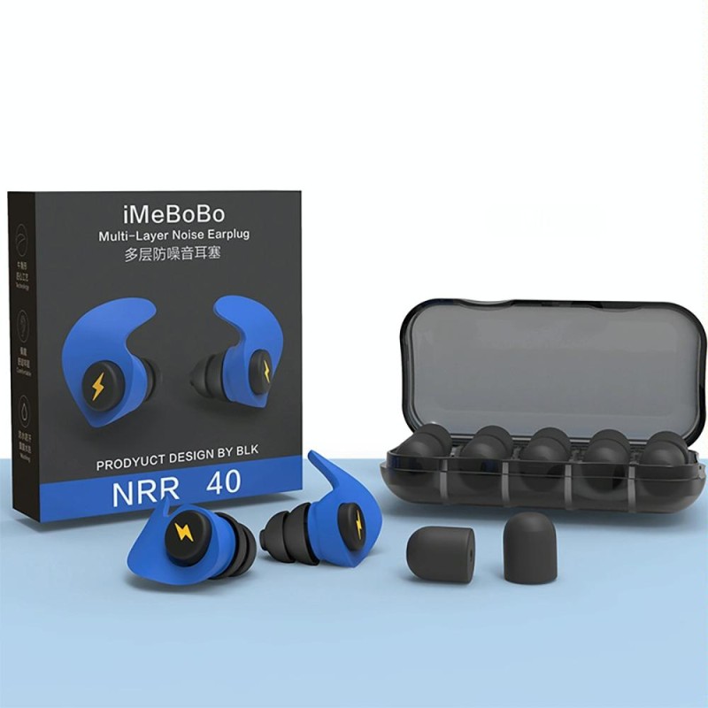 Anti-noise Sleep Earplugs Soundproof Earplugs(Blue)