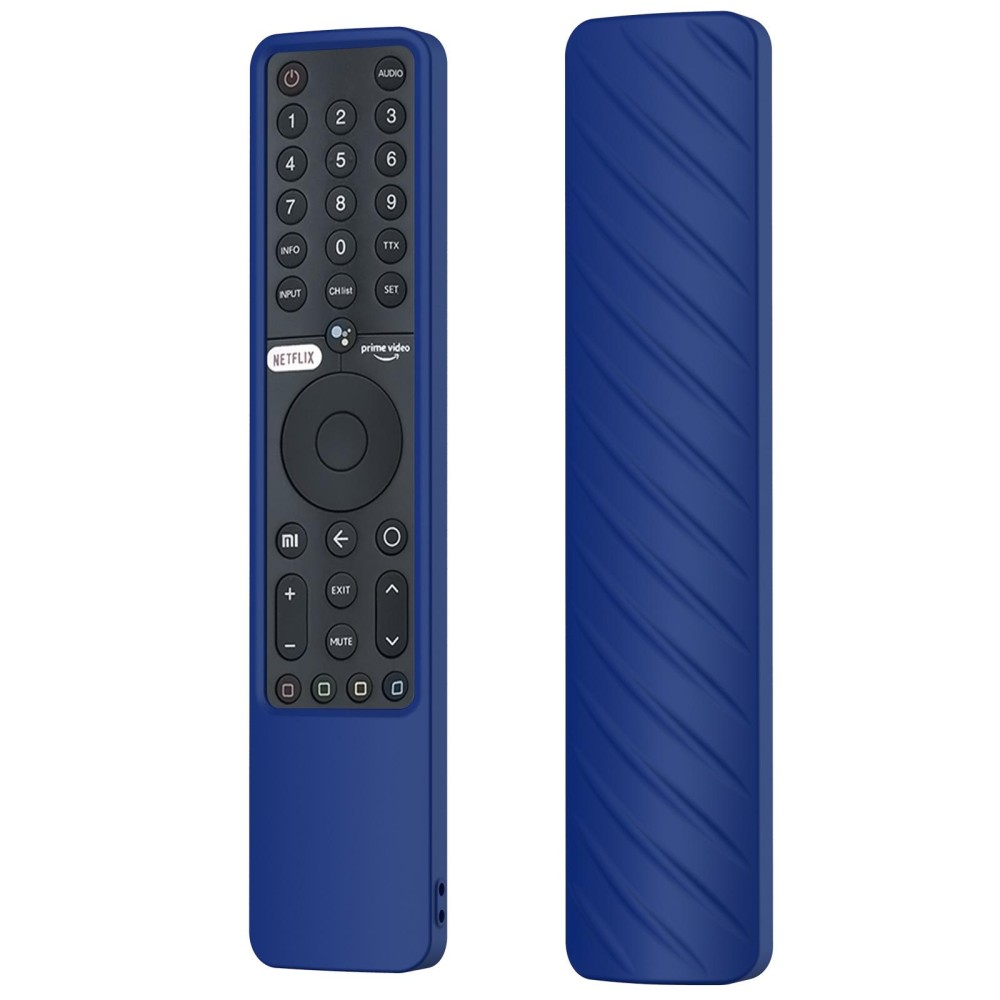 Suitable for Xiaomi P1 Remote Control Twill Washable Drop-proof Silicone Case(Blue)