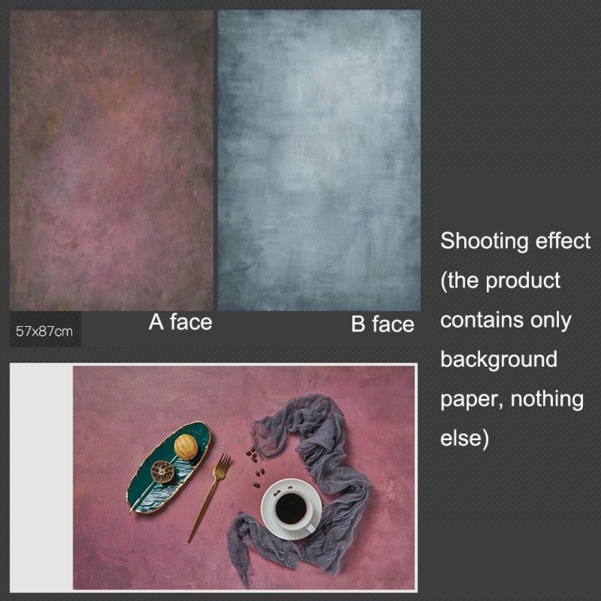 3D Double-Sided Matte Photography Background Paper(Tie Dye Effect 2)
