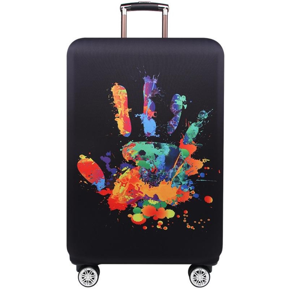 Luggage Thickening Wear-resistant Elastic Anti-dust Protection Cover, Size: M(Colorful Handprints)