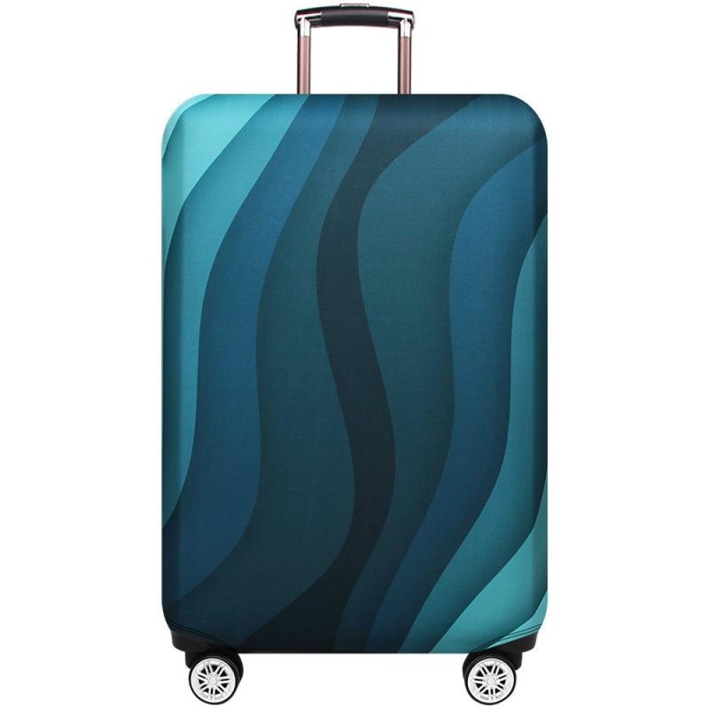 Luggage Thickening Wear-resistant Elastic Anti-dust Protection Cover, Size: M(Green Ripple)