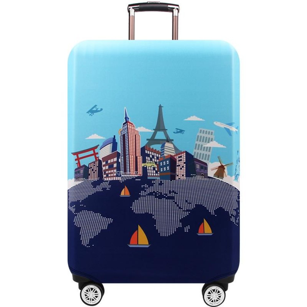 Luggage Thickening Wear-resistant Elastic Anti-dust Protection Cover, Size: M(wide sea and sky)