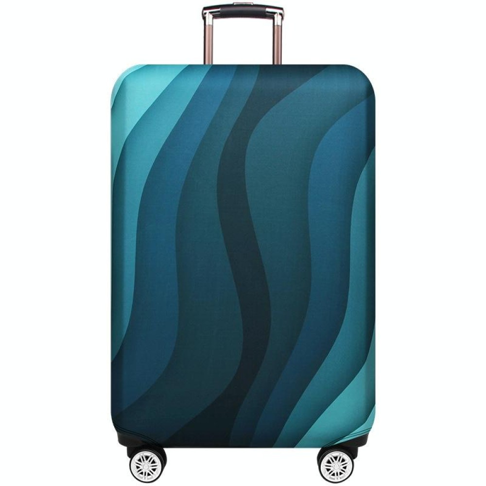 Luggage Thickening Wear-resistant Elastic Anti-dust Protection Cover, Size: L(Green Ripple)