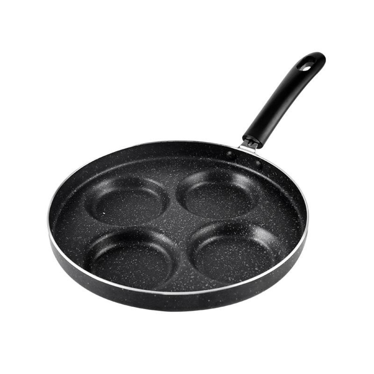 Maifan Stone Fried Egg Nonstick Pan Waffle Maker, Style: Open Fire, Diameter: 24cm (Black)