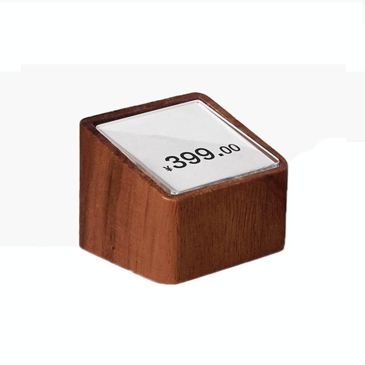Commodity Price Display Board Tea Set Wine Label Stand, Specification: Walnut (Small)