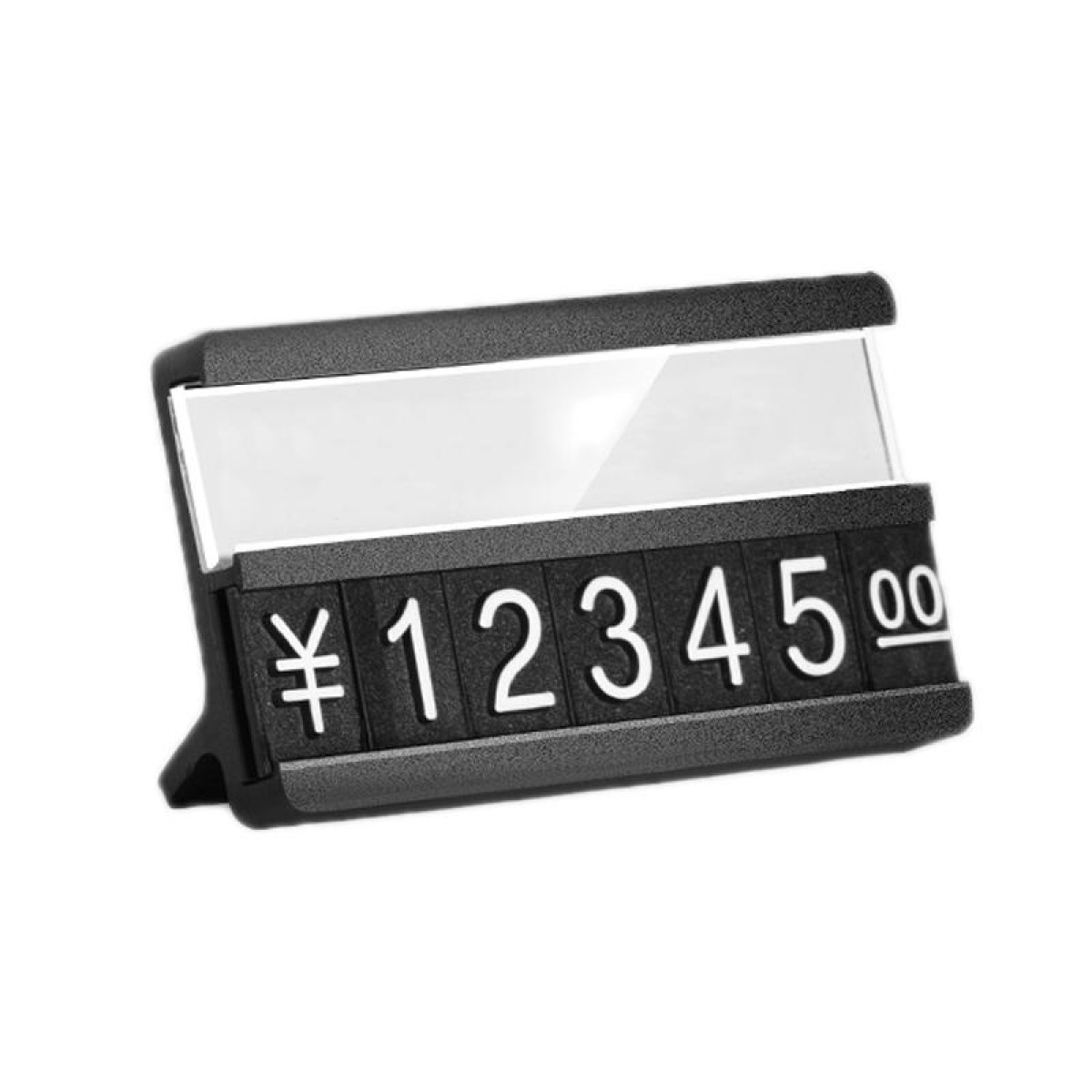 Metal Digital Grain Price Display Micro Standing Plate, Size: Double Layer(Black)