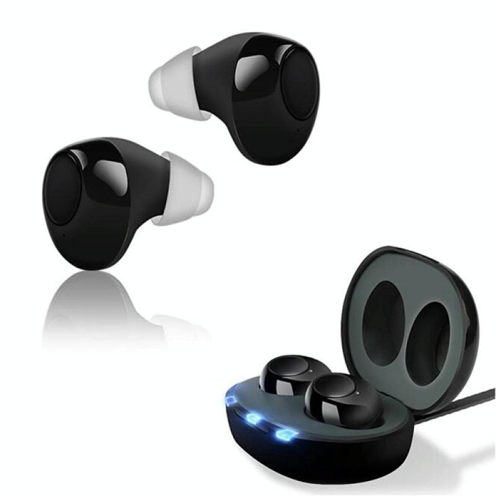 TWS In-Ear Sound Amplifier For Elderly Hearing Aid Headphones(Black)