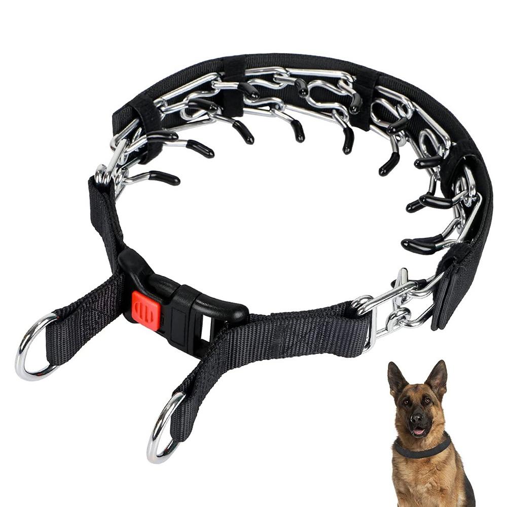 Cloth Tape Paste Detachable Training Stimulation Dog Collar, Size: L 3.5mm x 55cm(With Cap)