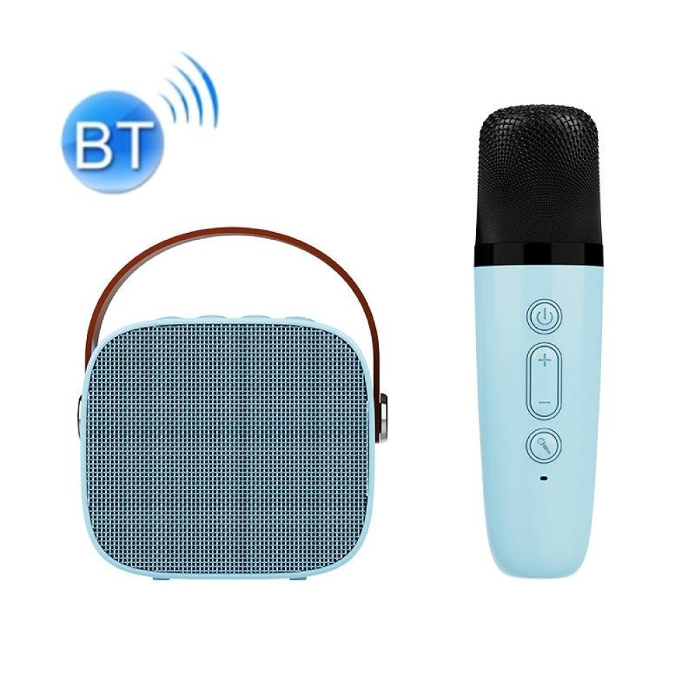 D20 Multifunctional K Song Bluetooth Speaker With Microphone(Blue)