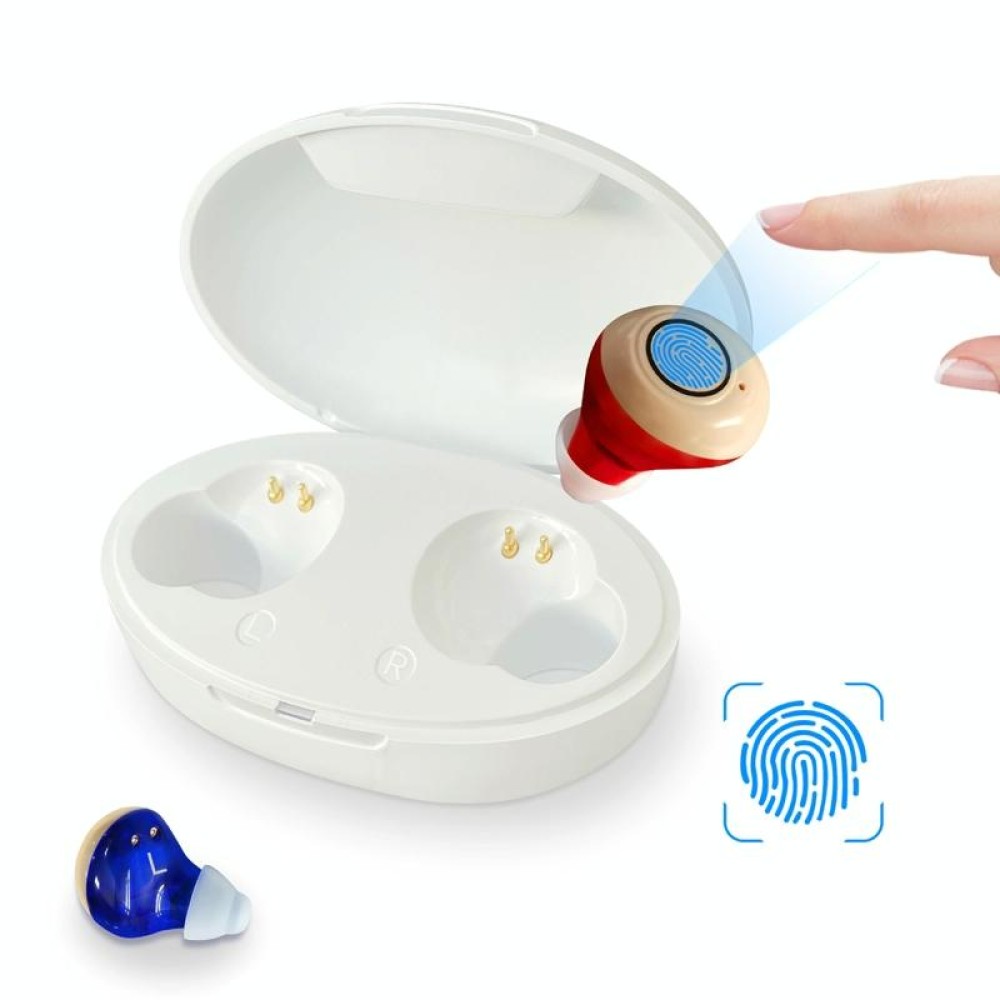 Z-300 TWS Rechargeable Sound Amplifier Deaf Hearing Aids(Red Blue)