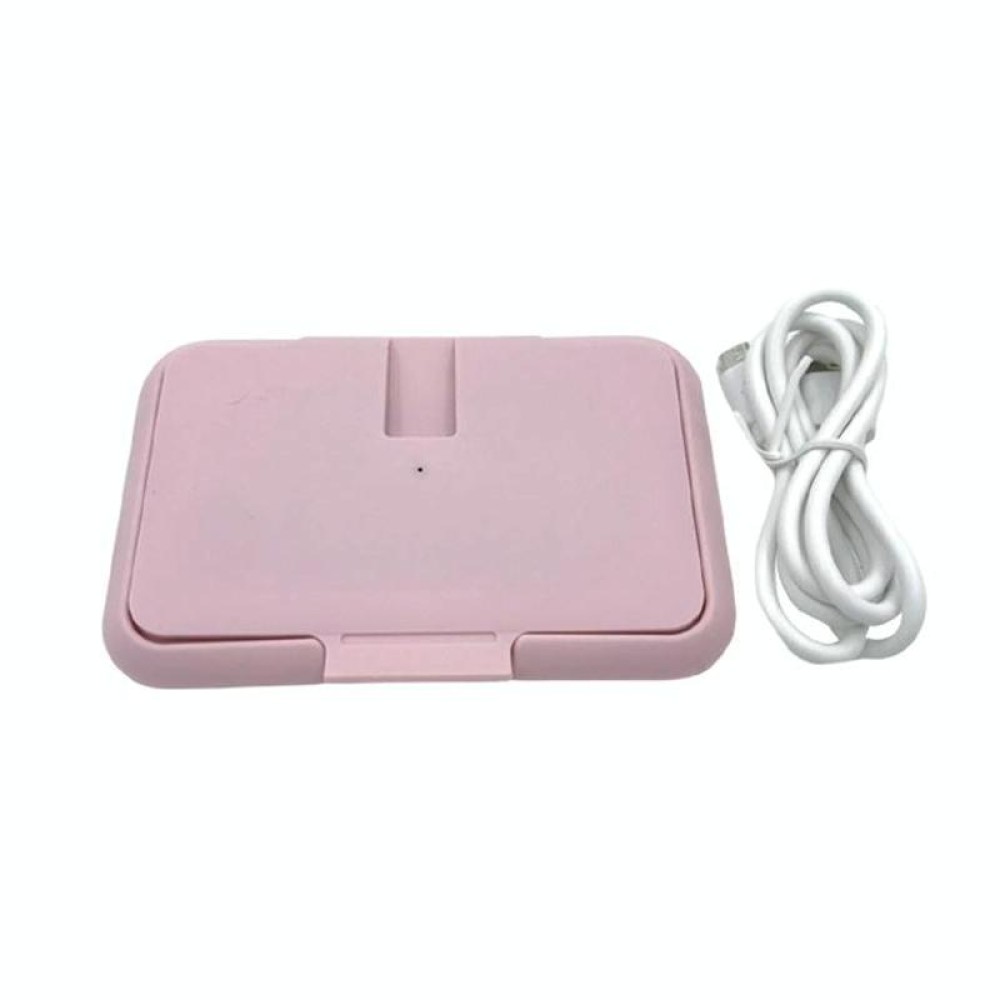 Home Car Portable USB Wet Towel Heater(Pink)