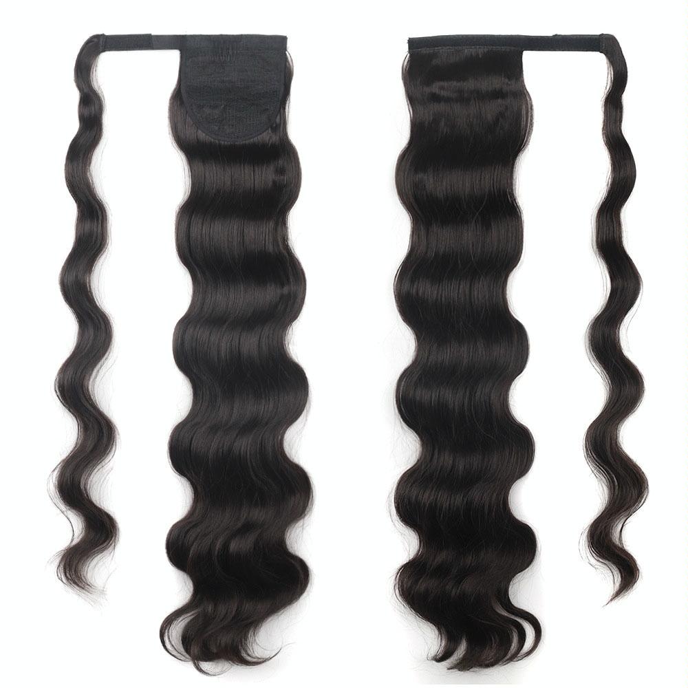 MST08 Adhesive Tie-On Wigs Ponytail Fluffy Long Curly Wigs High-Ponytail(2)