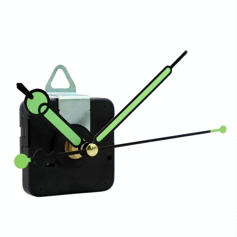 Shaft Length 18.5mm Quartz Clock Silent Movement + Luminous Hands DIY Kit,Spec: Movement+746