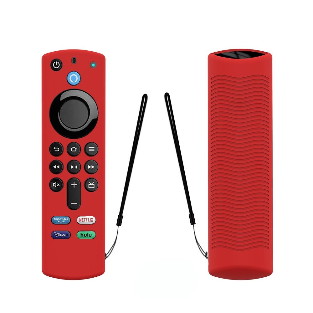 2 PCS Y27 For Alexa Voice Remote 3rd Gen Silicone Non-slip Protective Cover(Red)