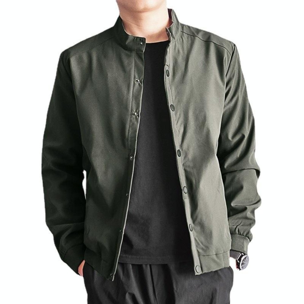 CJH1927 Leisure Loose Wild Men Upper Outer Garment Coat, Size: L(Army Green)