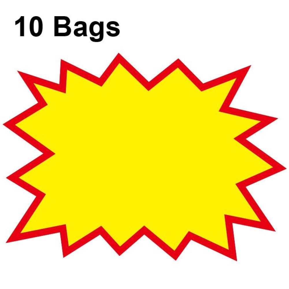 XD-532 10bags 25x19cm Explosion Sticker Product Price Tag Supermarket Price Label