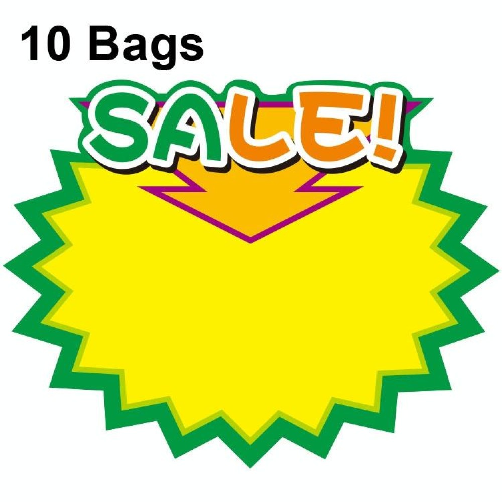 WM211 10bags 21x15cm Explosion Sticker Product Price Tag Supermarket Price Label