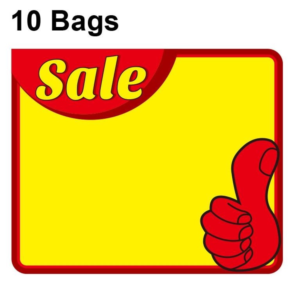 WM-113 10bags 18x14cm Explosion Sticker Product Price Tag Supermarket Price Label