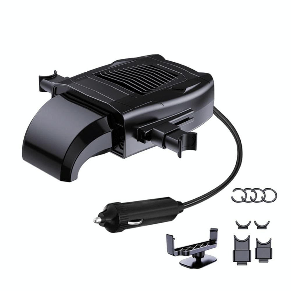 Car 12V Heater Defrost Snow Defogger, Color: Black Dual Use