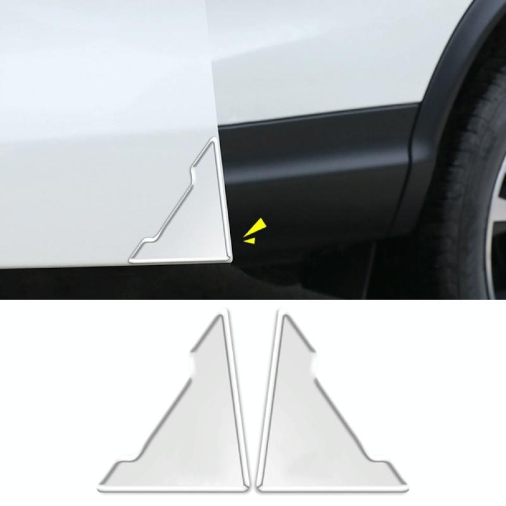 1pair/2pcs Car Door Corner Bumper Stickers Scuff Protection Stickers(Transparent)
