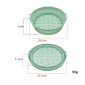 Air Fryer Grill Mat High Temperature Resistant Silicone Baking Tray, Specification: Small Round Green
