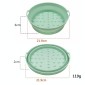 Air Fryer Grill Mat High Temperature Resistant Silicone Baking Tray, Specification: Large Round Green
