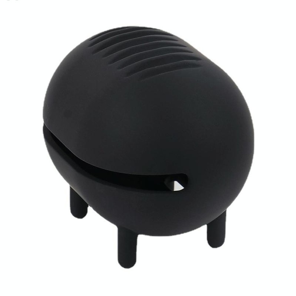 Beauty Makeup Egg Storage Breath Portable Silicone Makeup Products Air Cushion Powder Puff Box(Black)