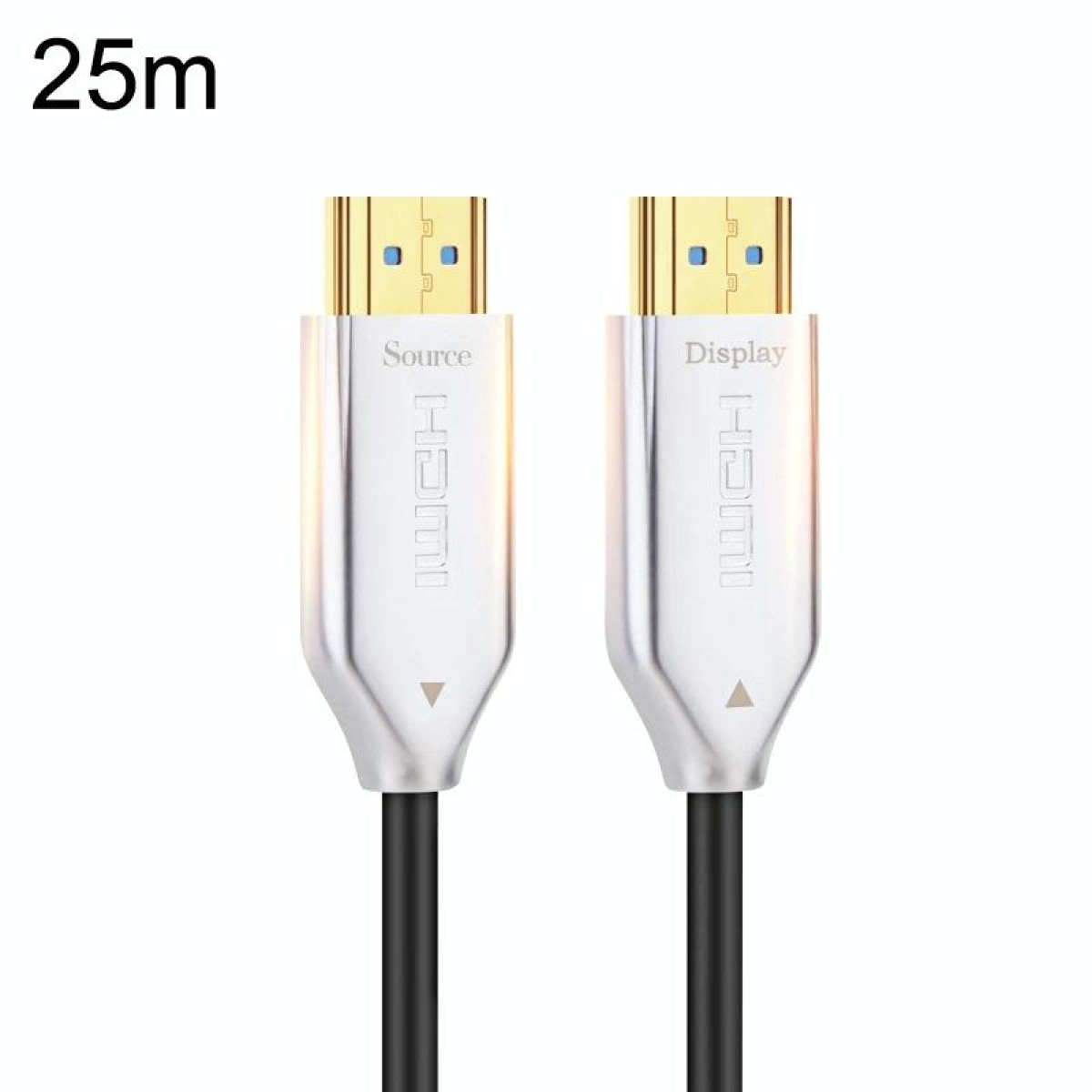 2.0 Version HDMI Fiber Optical Line 4K Ultra High Clear Line Monitor Connecting Cable, Length: 25m(White)