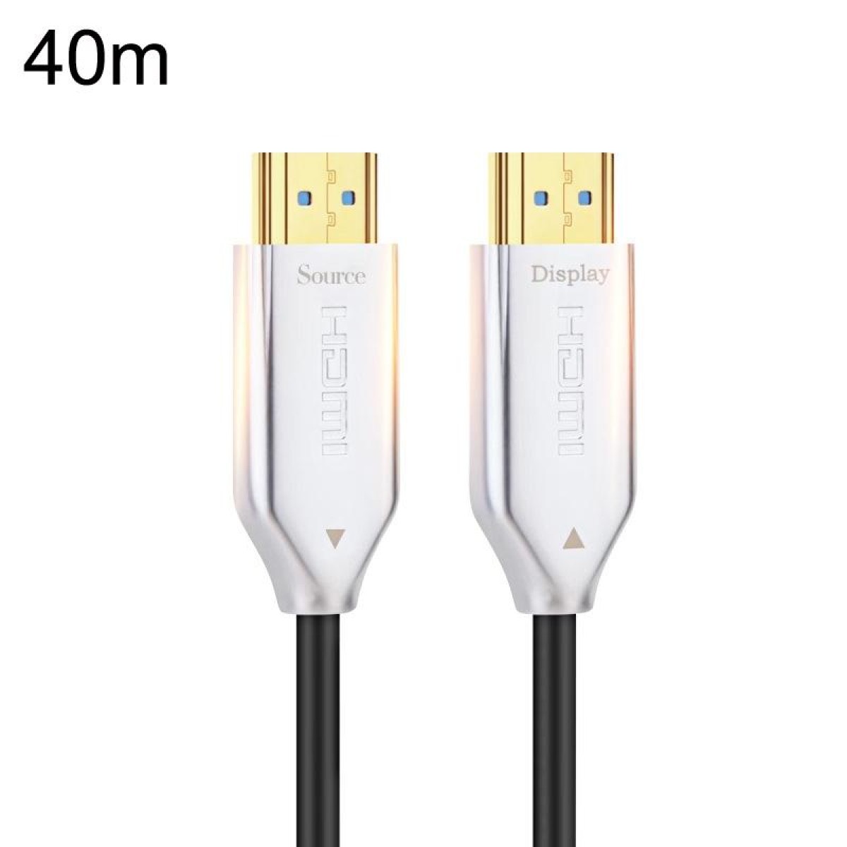 2.0 Version HDMI Fiber Optical Line 4K Ultra High Clear Line Monitor Connecting Cable, Length: 40m(White)